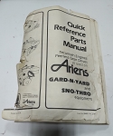 Ariens Quick Reference Part Manual 694950