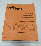 Ariens Sno Thro Accessories Parts Manual 079777-DH
